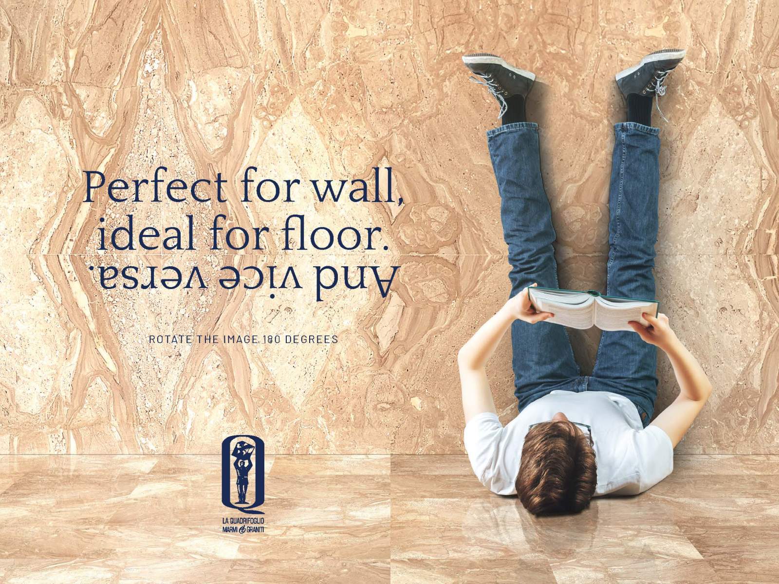 Perfect for wall, ideal for floor.<br> And vice versa.